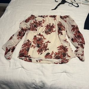 Boutique off the shoulder top size large